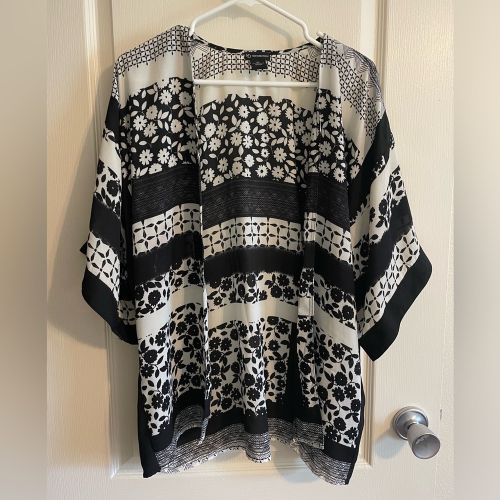 New Direction Open Front Cardigan